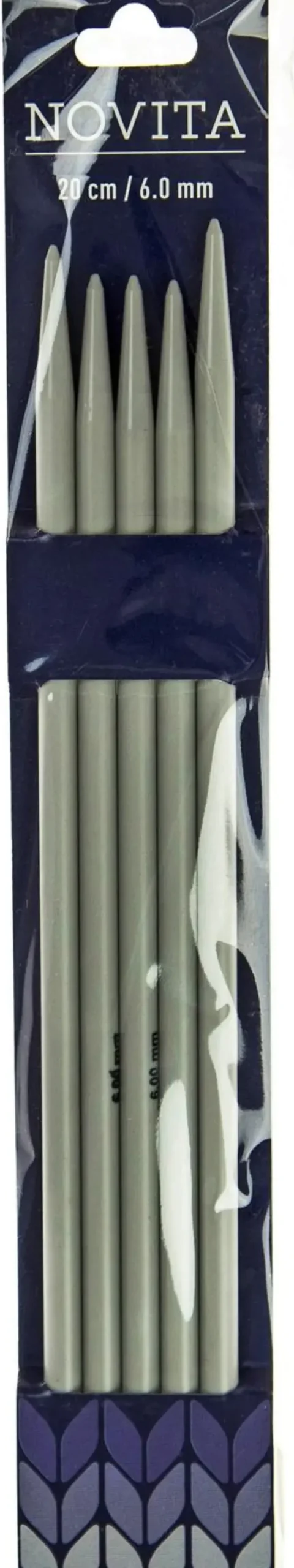 Novita Sukkapuikot 20Cm - 6 Mm Harmaa