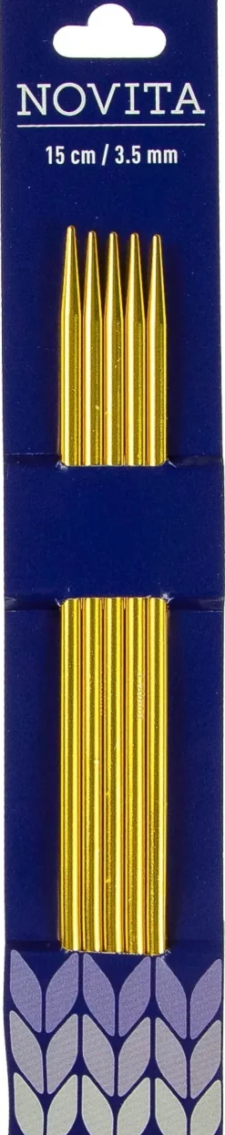 Novita Sukkapuikot 15Cm - 3,5 Mm Kulta