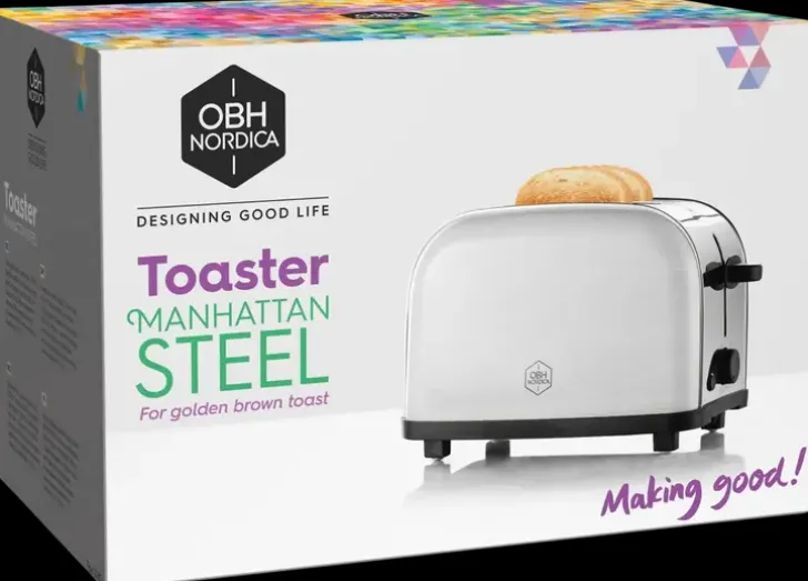 Obh Nordica Manhattan Steel Leivapaahdin 2 Viipaletta 2267