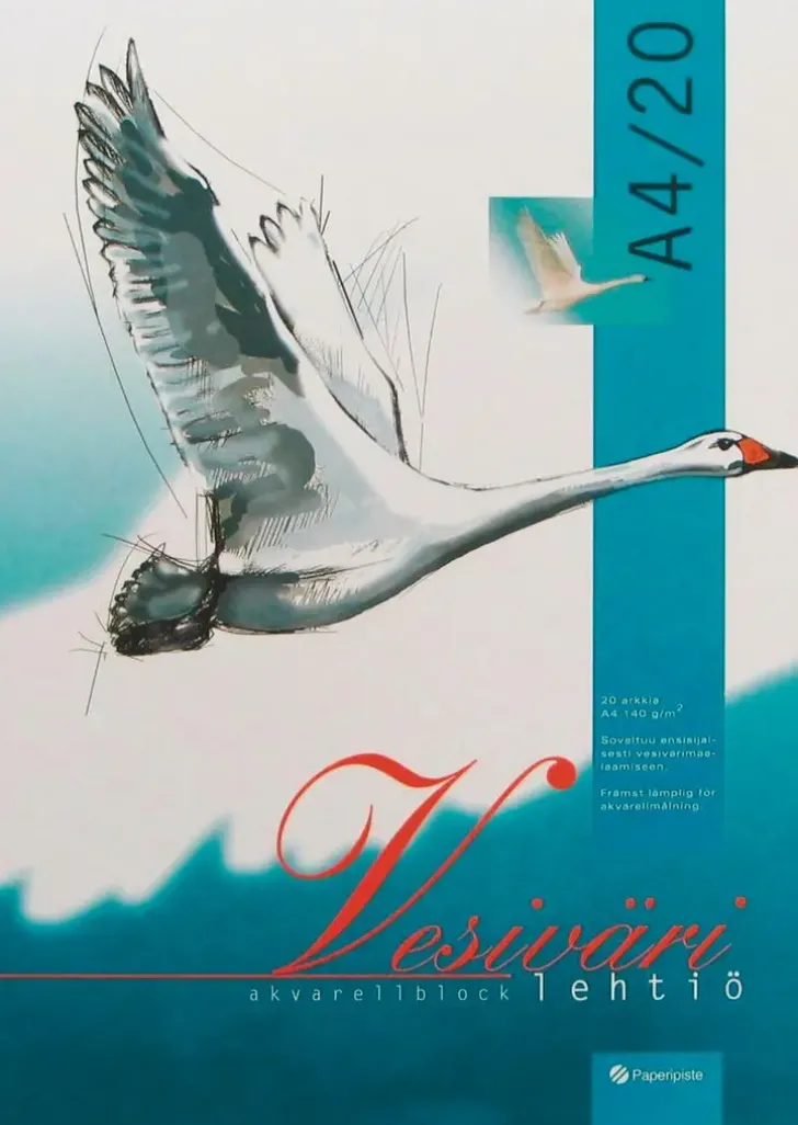 Paperipiste Vesivarilehtio A4/20