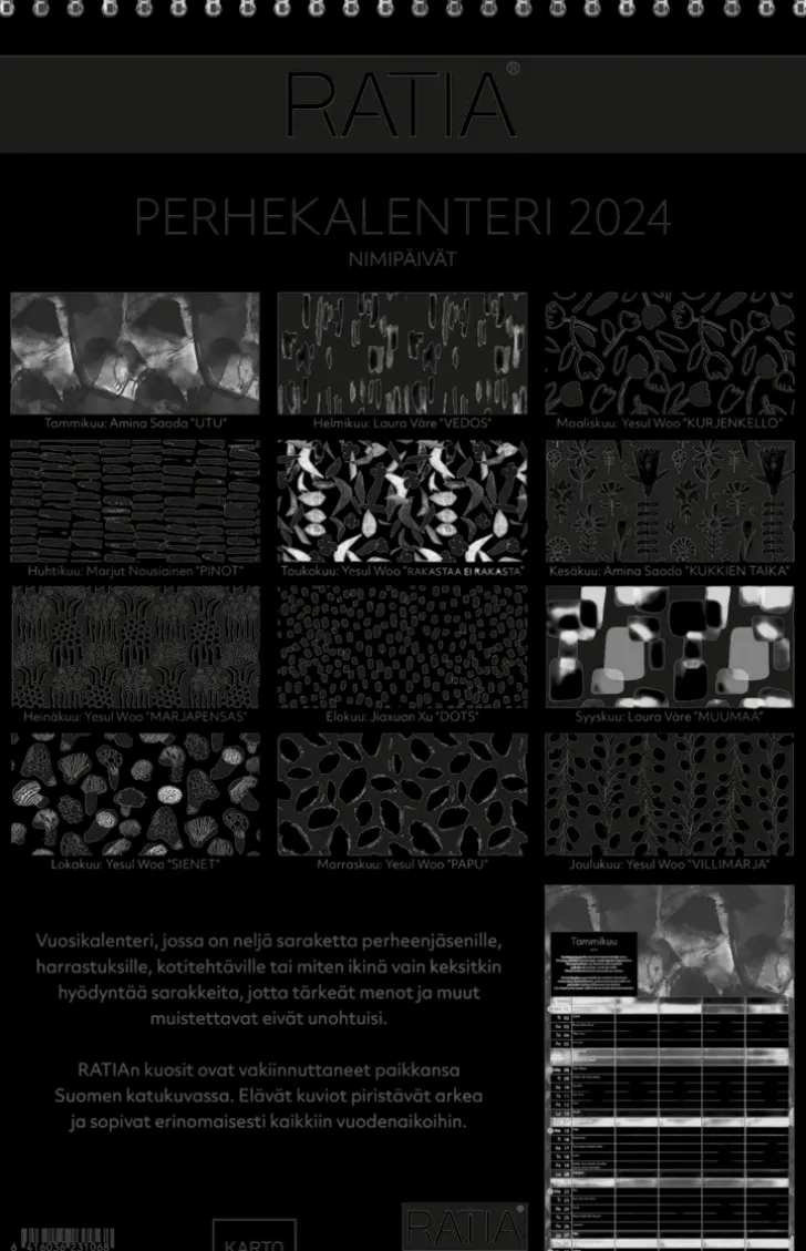 Perhekalenteri Ratia 2024