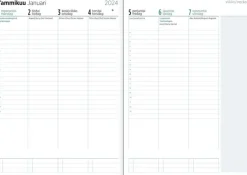 Poytakalenteri Color A5, Luumu