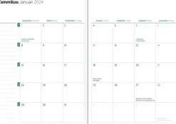 Poytakalenteri Color A5, Luumu