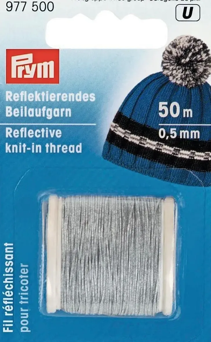 Prym Heijastava Lanka Neuleisiin 0,5Mm 50M
