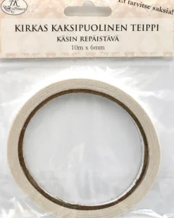 2-Puolinen Paperiteippi 6Mm X 10M