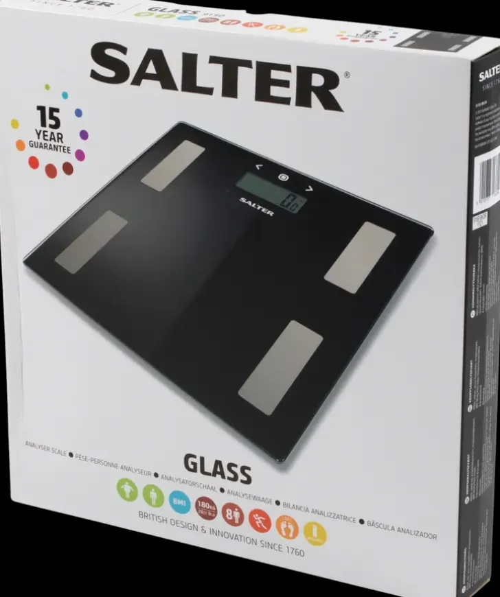Salter Kehonanalyysivaaka Max 180 Kg Musta 9150 Bk3R