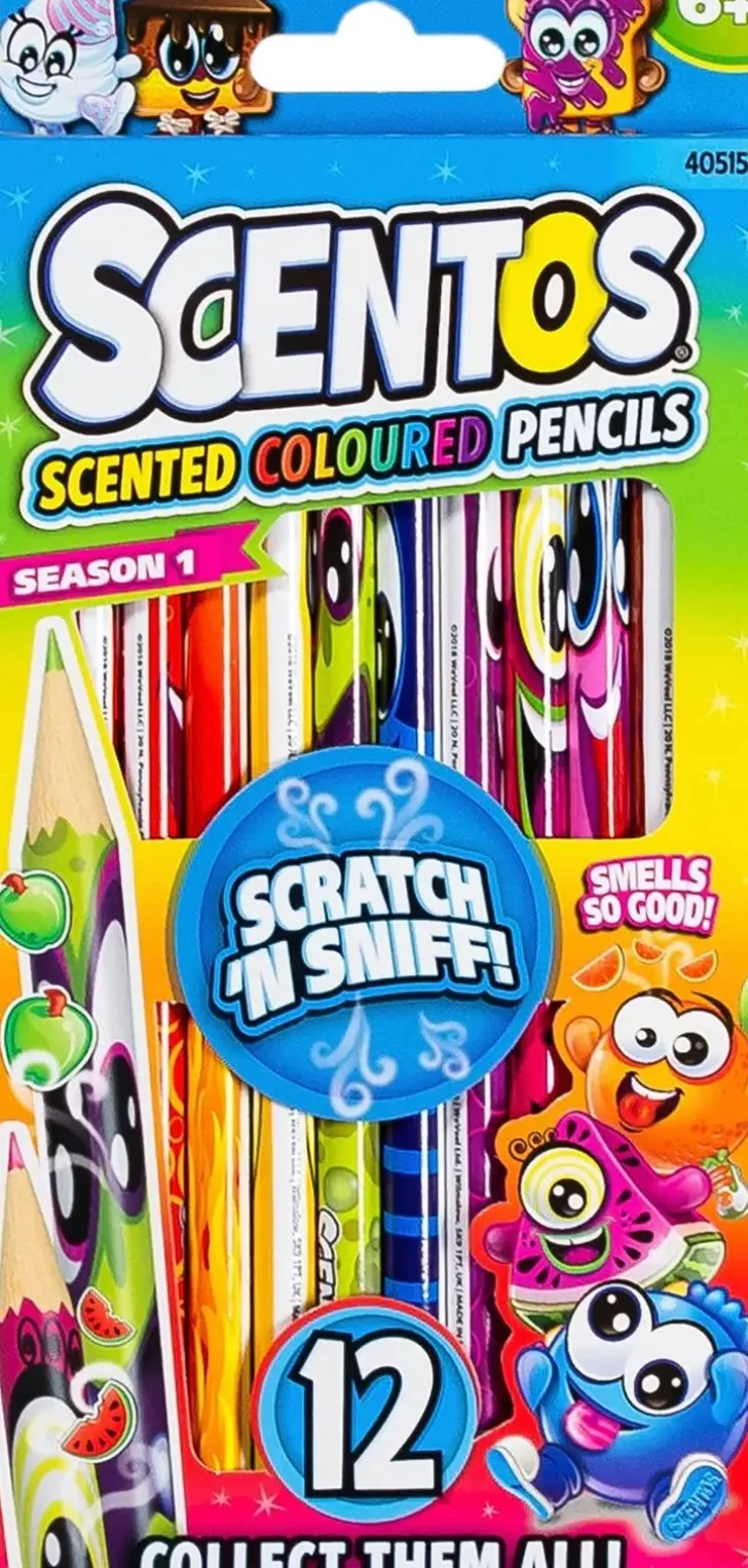 Scentos Tuoksuvat Puuvarikynat 12 Kpl