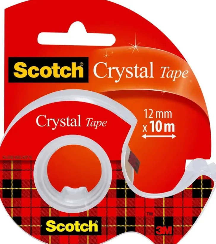 Scotch Crystal- Teippi 1 Rla 12 Mm X 10 M + Minikatkaisija