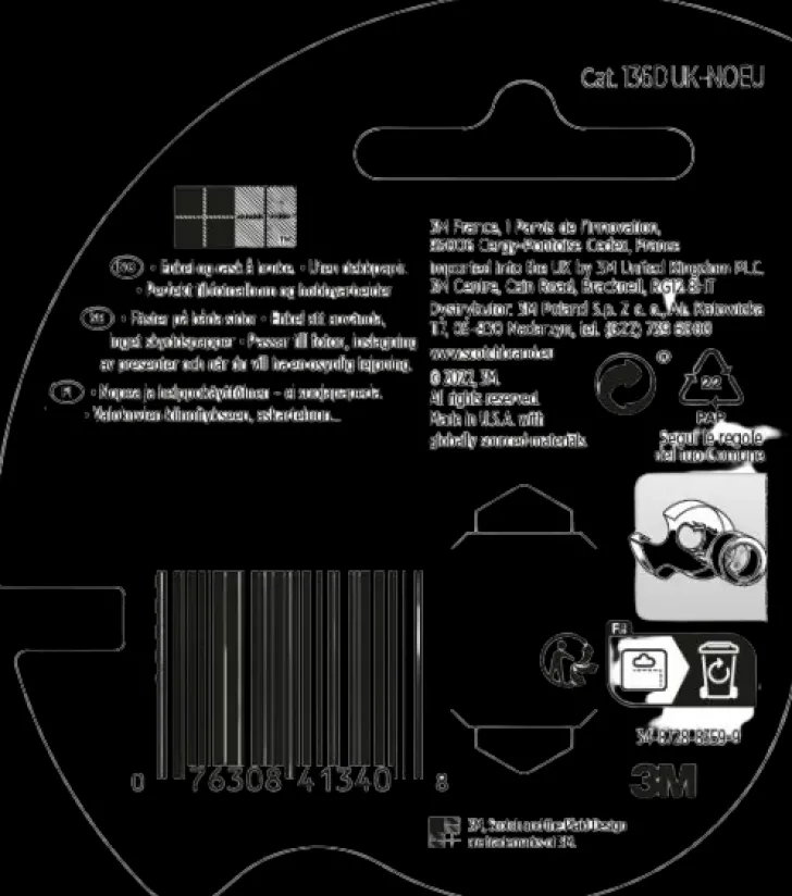 Scotch® Kaksipuolinen Teippi 136D Uk-Noeu, 12,7 Mm X 6,3 M