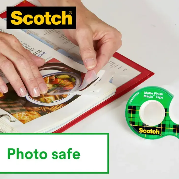 Scotch® Magic Invisible -Teippi, 19 Mm X 15 M + Kateen Sopiva Katkaisulaite