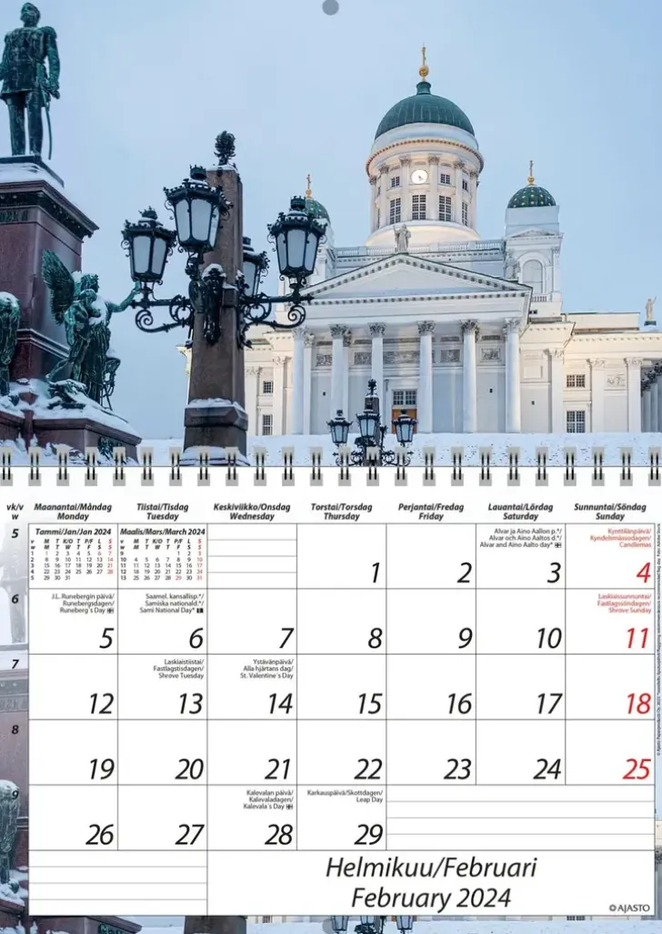 Seinakalenteri Suomi A5