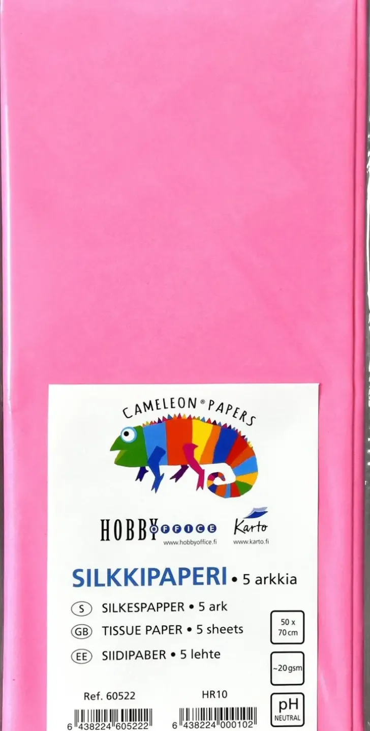 Silkkipaperi 50X70 Cm Pinkki 5 Ark
