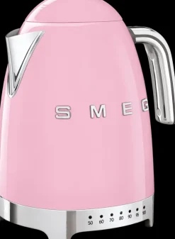 Smeg Vaaleanpunainen Vedenkeitin Lampotilansaadolla Klf04Pkeu
