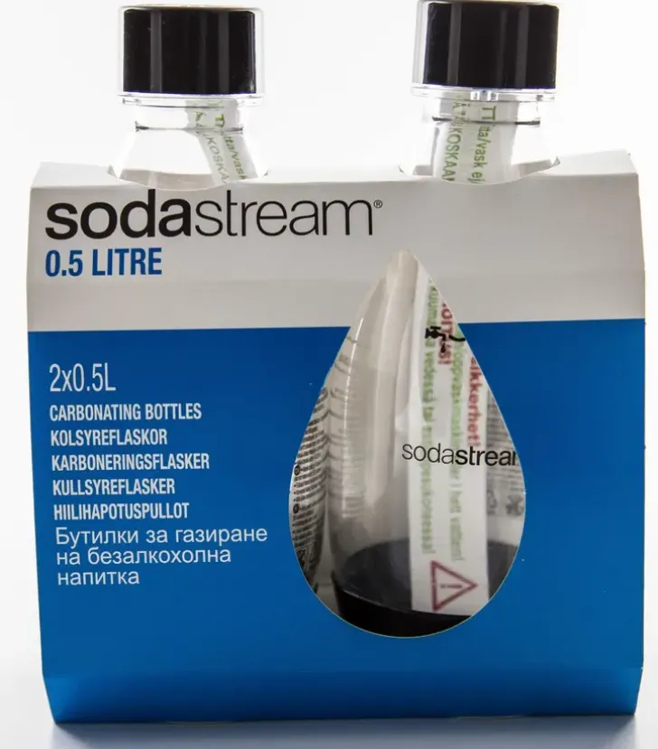 Sodastream Fuse -Juomapullo Musta 2X 0,5L