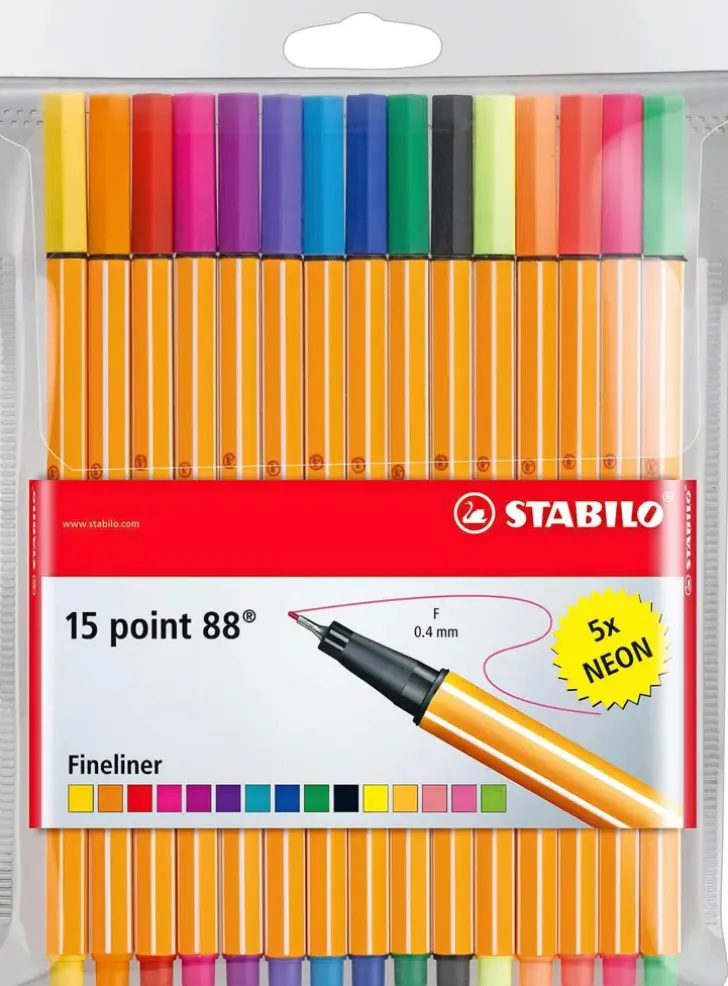 Stabilo Tussikyna Point 88 Fineliner 15 Varia