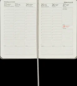 Taskukalenteri A6 Harmaa