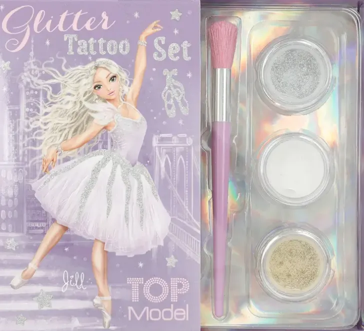 Topmodel Kimalletatuointisetti Ballet