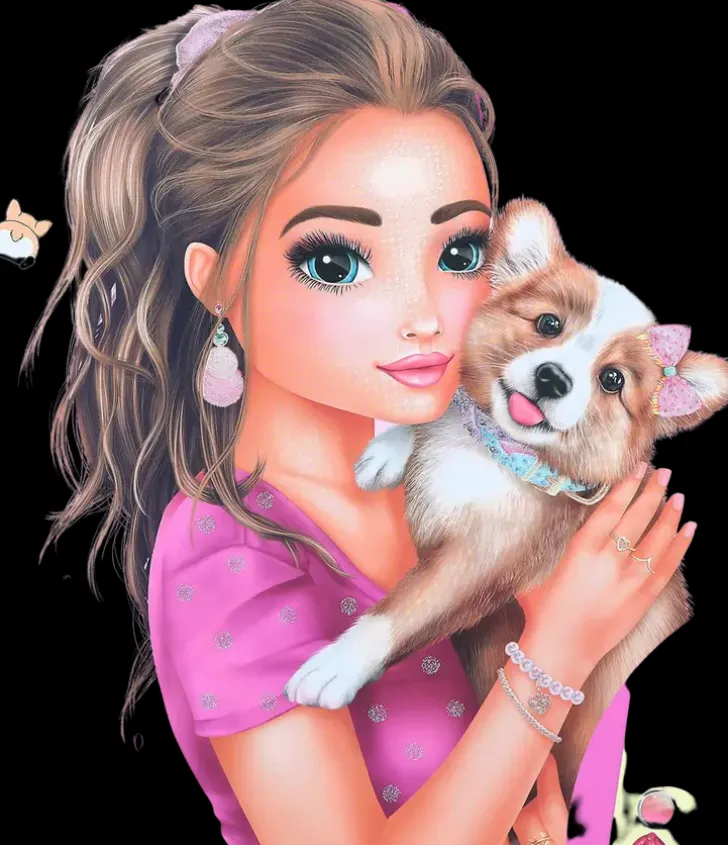 Topmodel Stickerworld Corgi