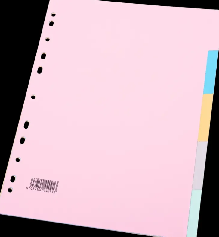 Valilehti A4 1-5 Jakoinen Varillinen