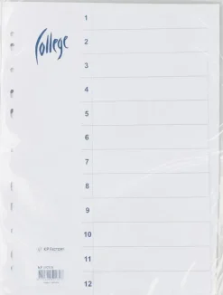 Valilehti A4 12-Osainen Blanco Valkoinen