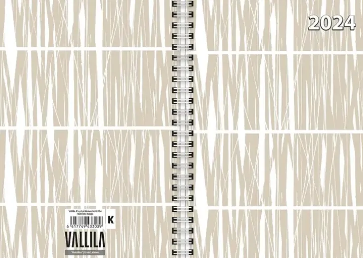 Vuosikalenteri Vallila A5 Heinikko 2024