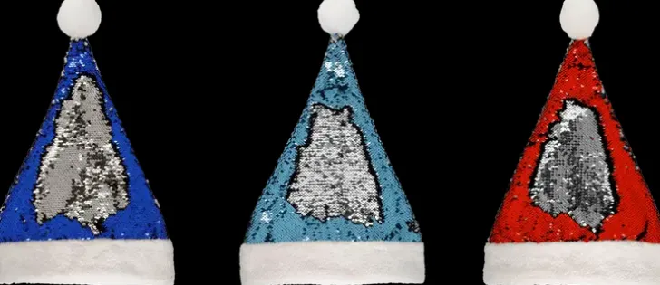 Winteria Paljetti Tonttulakki Lajitelma